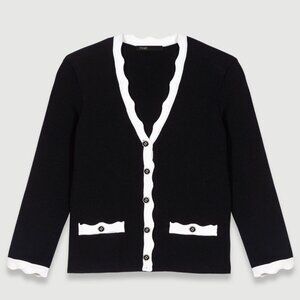 Maje Two-tone cardigan size 1 (like new)